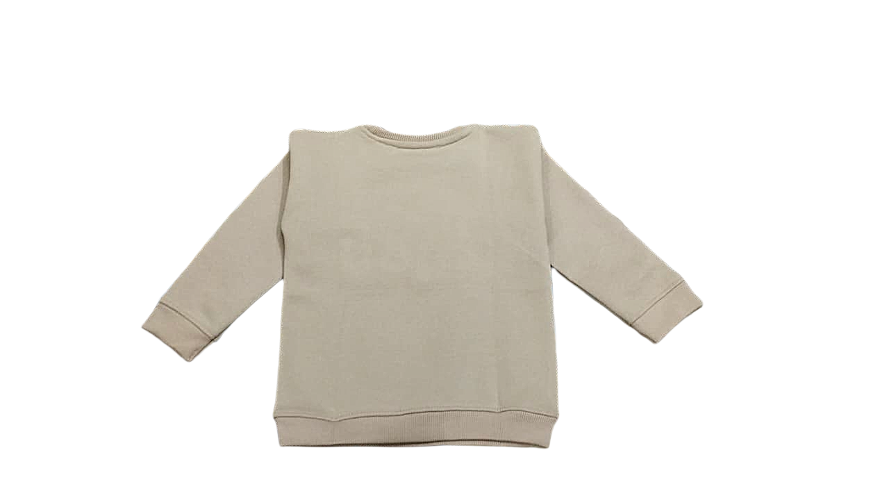 Kids TROP CHOU Sweatshirt - Winter Fleece with Puff Embroidery